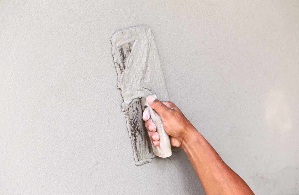 plastering